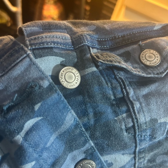 Y2K Mavi Blue Camo Jean Jacket XS - Picture 13 of 14